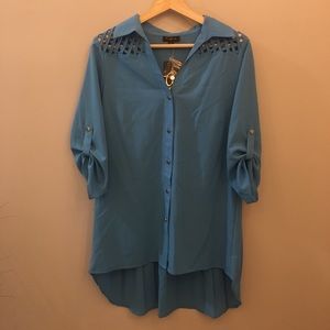 Sky blue blouse